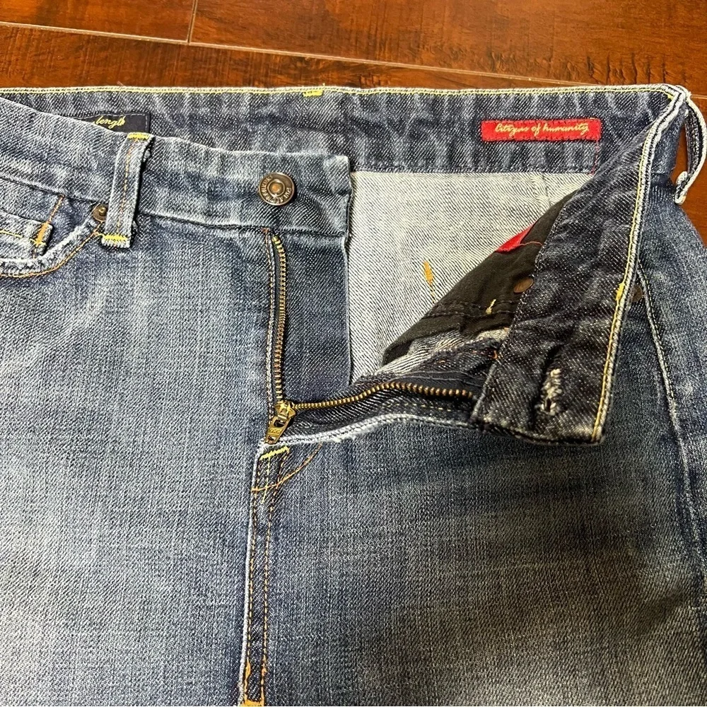CITIZENS OF HUMANITY Denim Sophia Stretch #300 Knee Length Jean Skirt Size 26